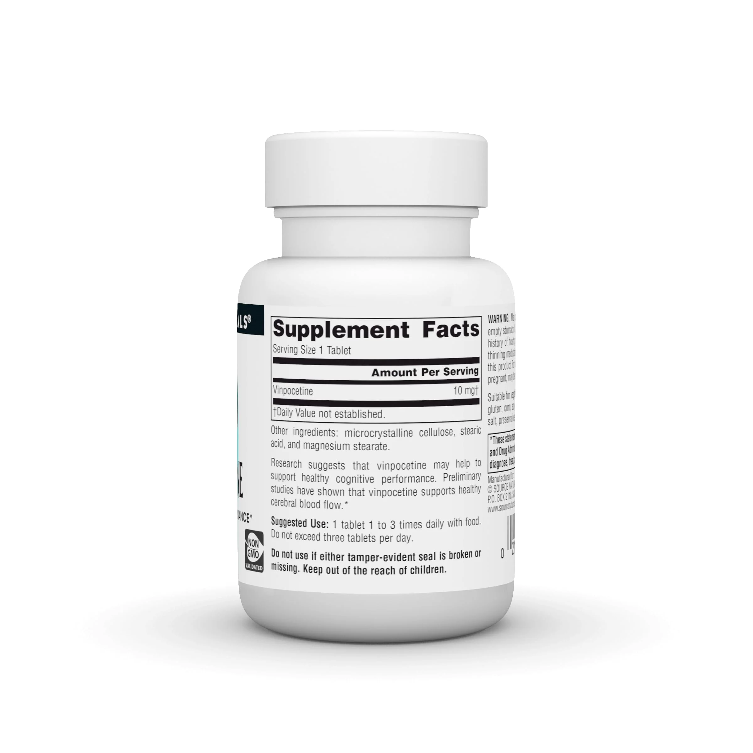 Source Naturals Vinpocetine Tablets, Supports Cognitive Performance*, 10 mg - 60 Tablets - Image 6