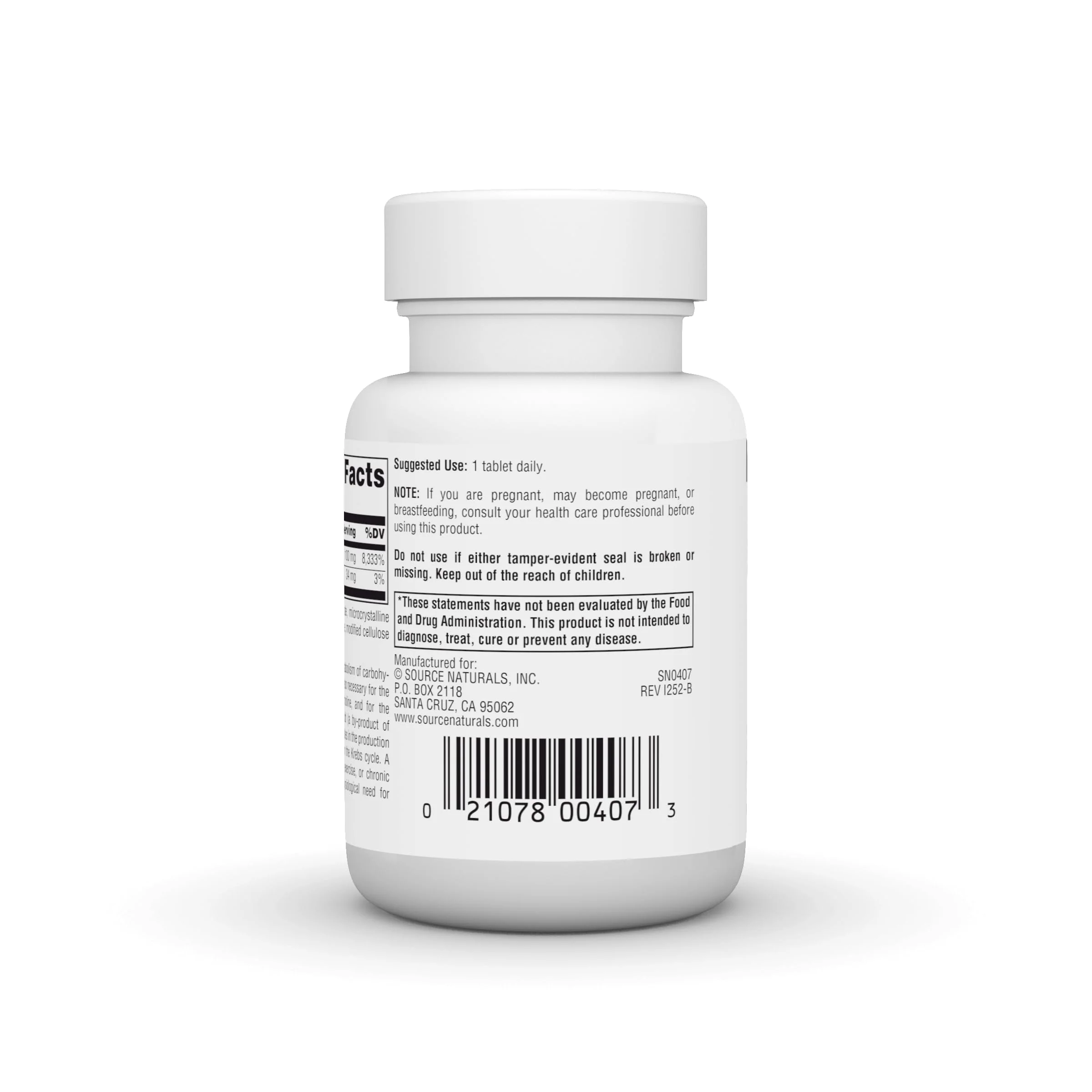 Source Naturals Vitamin B-1, Thiamin, Supports Energy Production* - 100 mg - 100 Tablets - Image 4