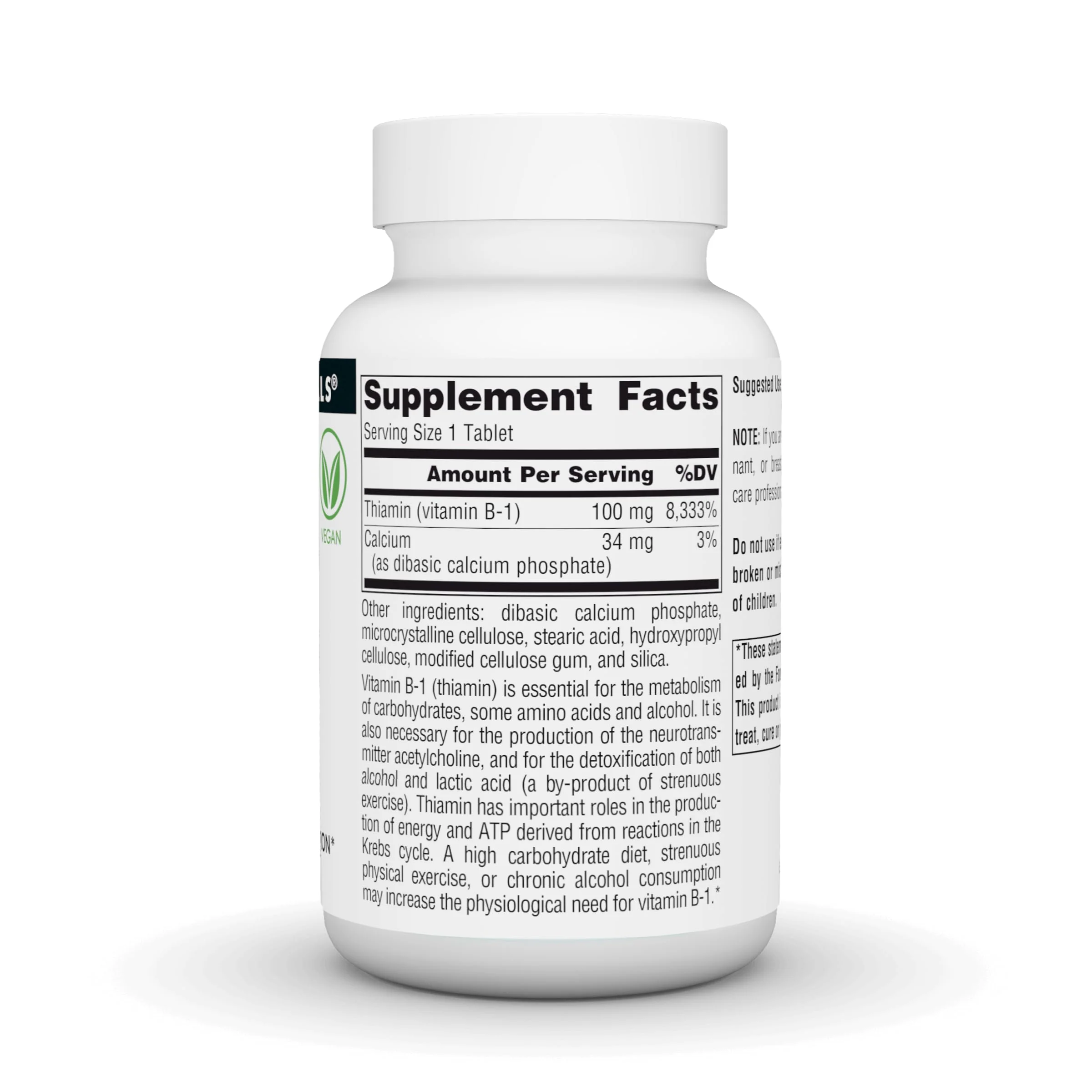 Source Naturals Vitamin B-1, Thiamin, Supports Energy Production - 100 mg - 250 Tablets - Image 5