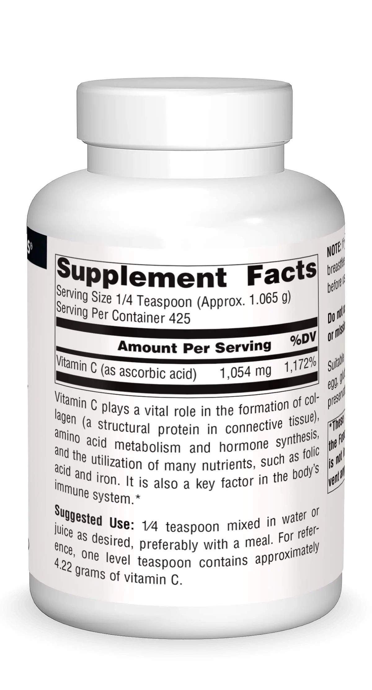 Source Naturals Vitamin C - Ascorbic Acid Crystals That Dissolves Instantly, Dietary Supplement - 16 oz - Image 3