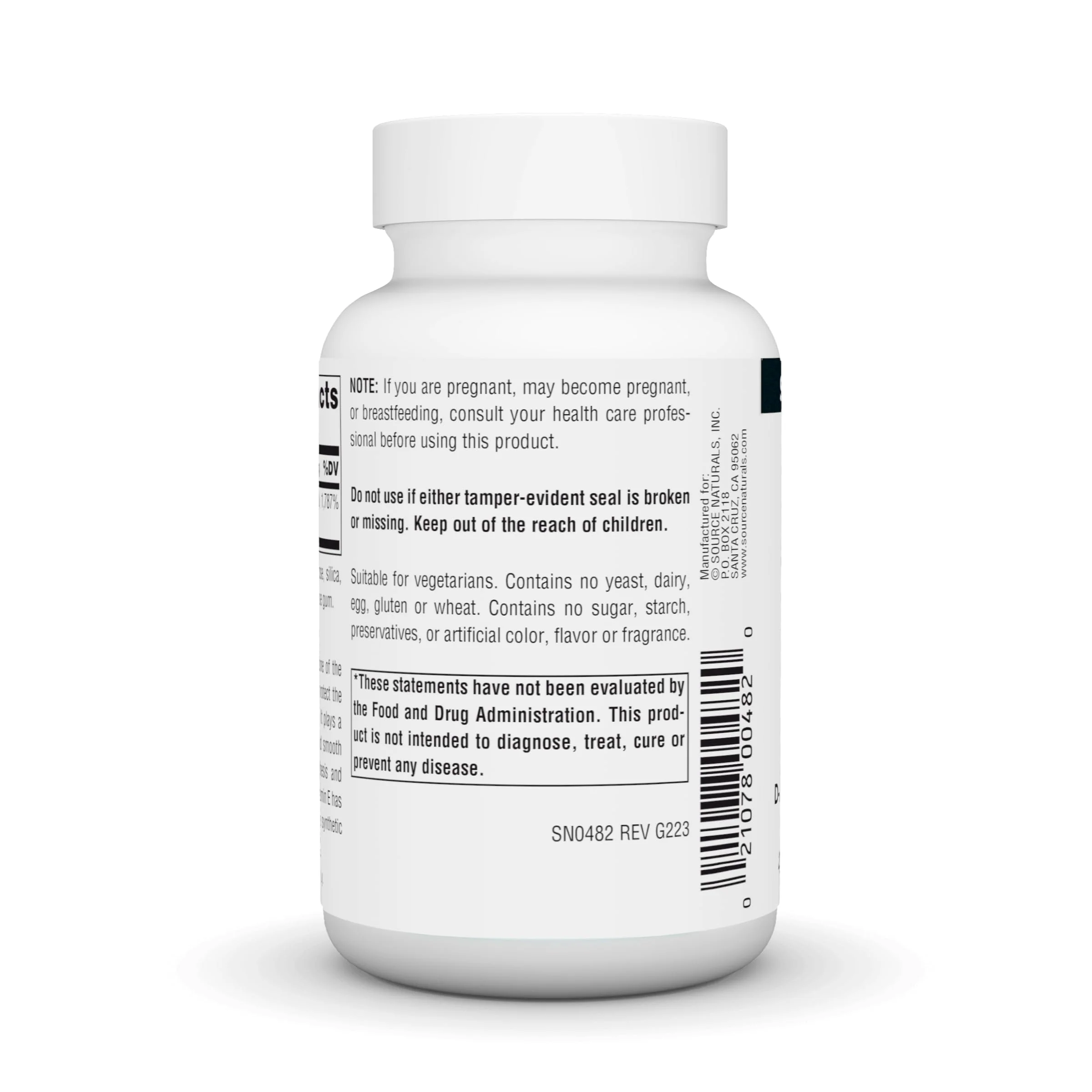 Source Naturals Vitamin E, 400 iu Fat-Soluble Antioxidant - 100 Tablets - Image 3