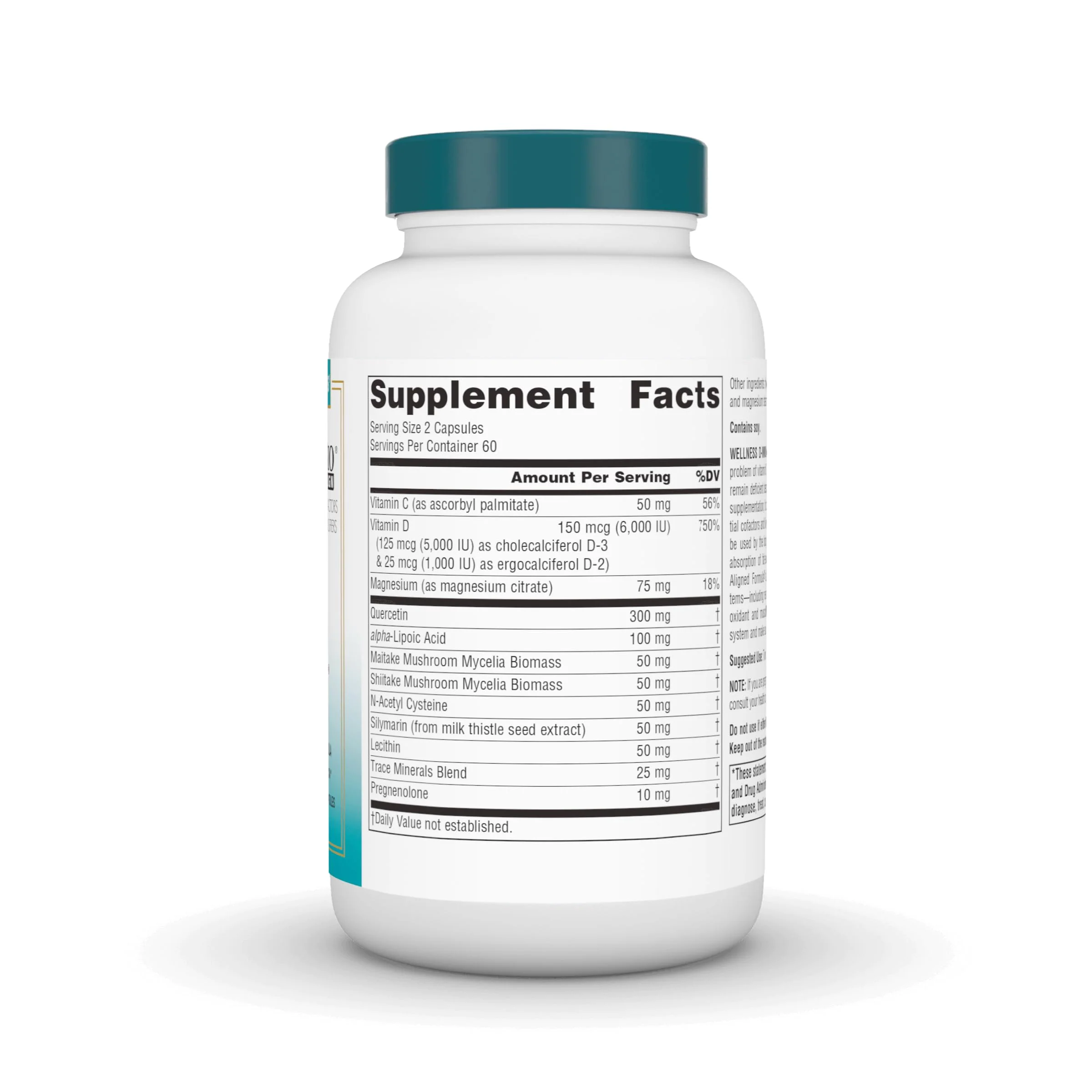 Source Naturals Wellness D-mmunity, Bio-Aligned Vitamin D Immune Formula, Supports Optimal Absorption and Utilization* - 120 Vegetarian Capsules - Image 2