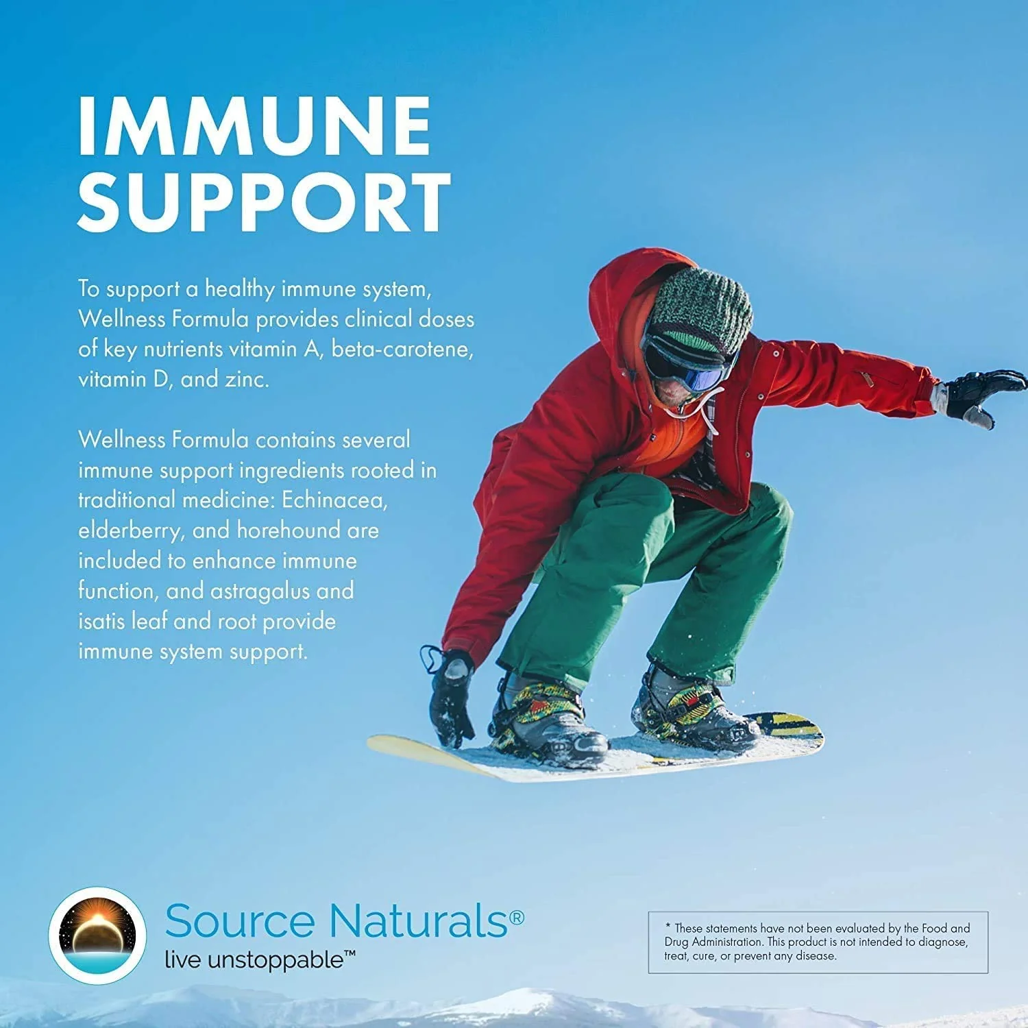 Source Naturals Wellness Formula Bio-Aligned Vitamins & Herbal Defense for Immune System Support - Dietary Supplement & Immunity Booster - 60 Capsules - Image 6