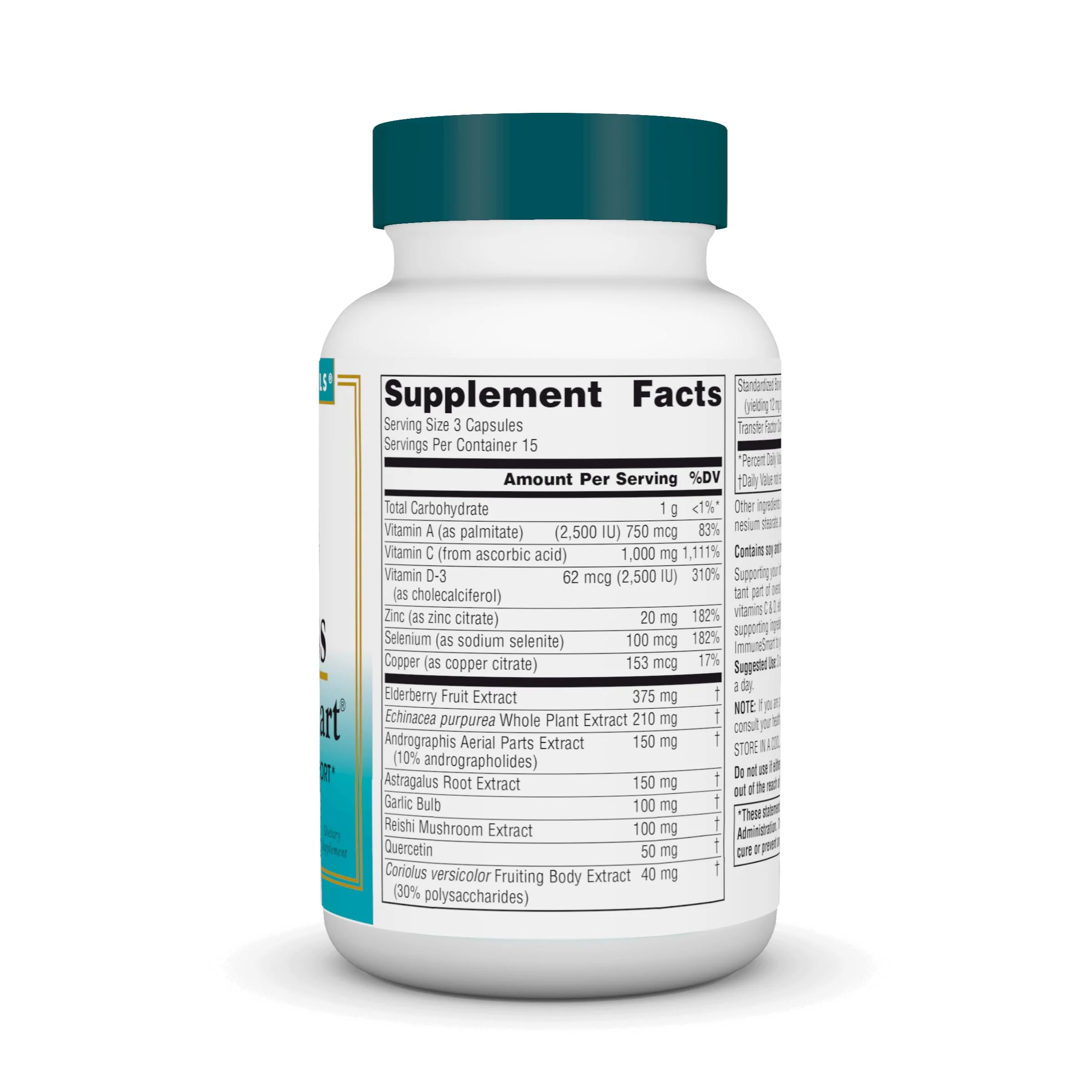 Source Naturals Wellness ImmuneSmart - Core Daily Immune Support* - 45 Capsules - Image 2