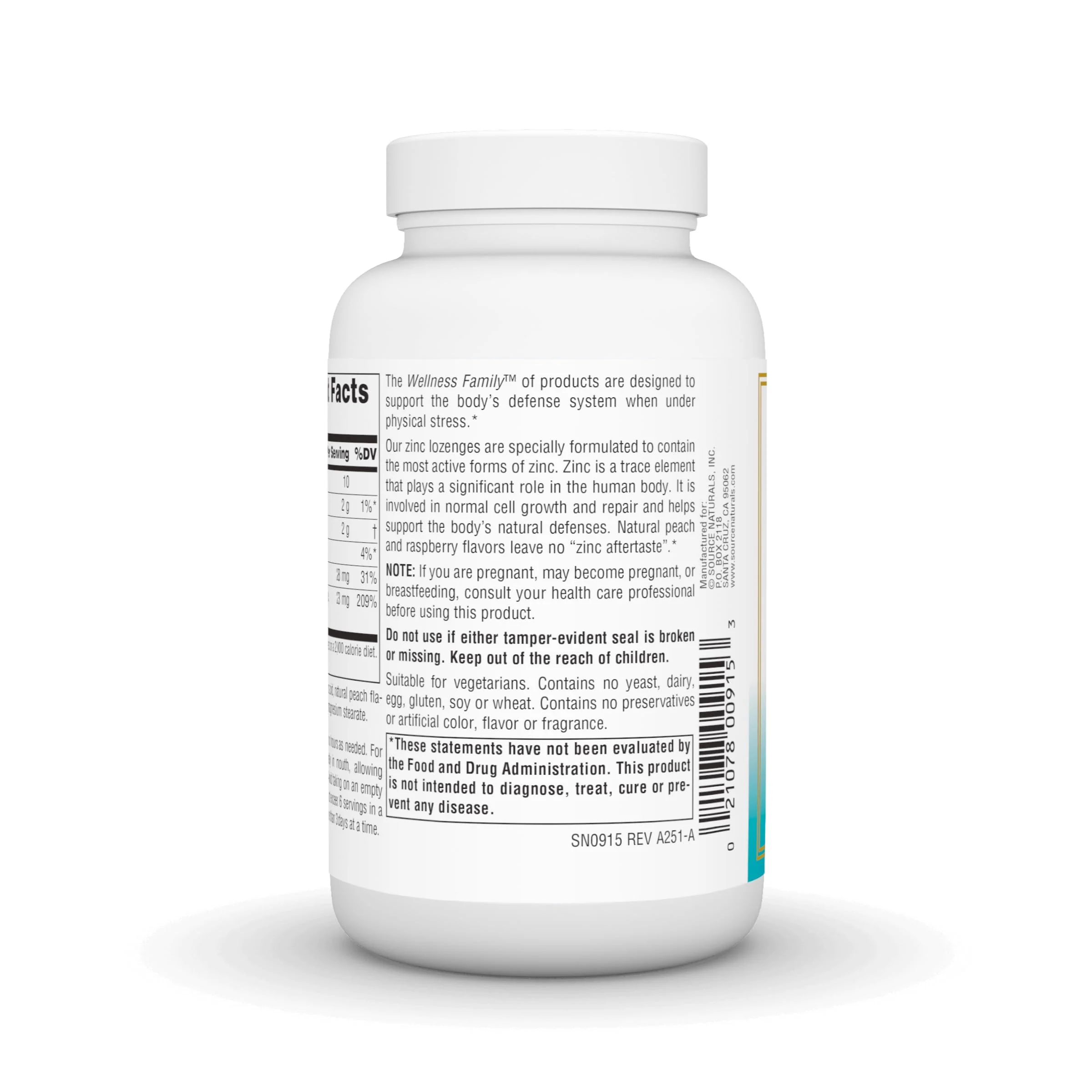 Source Naturals Wellness Zinc Lozenges - 60 Lozenges - Image 4