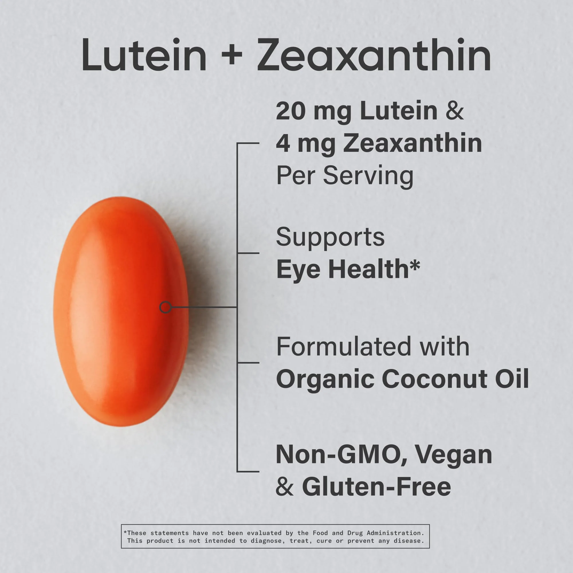 Sports Research® Lutein and Zeaxanthin Capsules - Eye Health Support Supplement Made with Lute-Gen® and Organic Coconut Oil - Vegan Friendly & Non-GMO Verified - 120 Veggie Softgels - Image 8