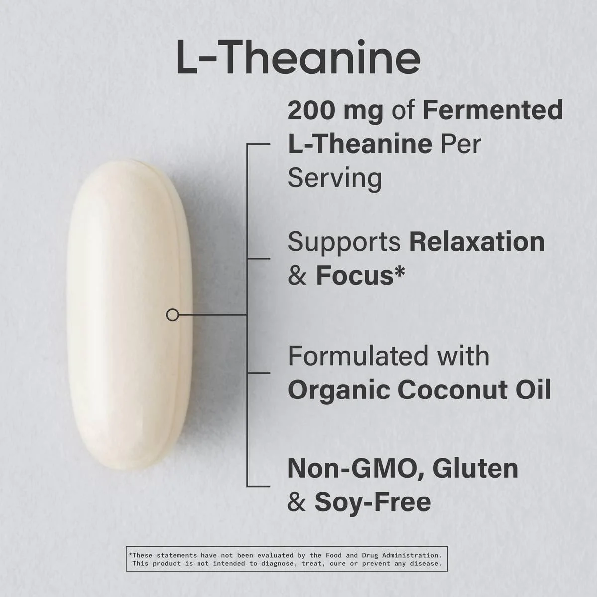 Sports Research Double Strength L-Theanine Supplement - Suntheanine Softgels for Focus, Relaxation & Alertness - Non-Drowsy Support Made with Coconut Oil, Non-GMO & Gluten Free - 200mg, 60 Count - Image 8