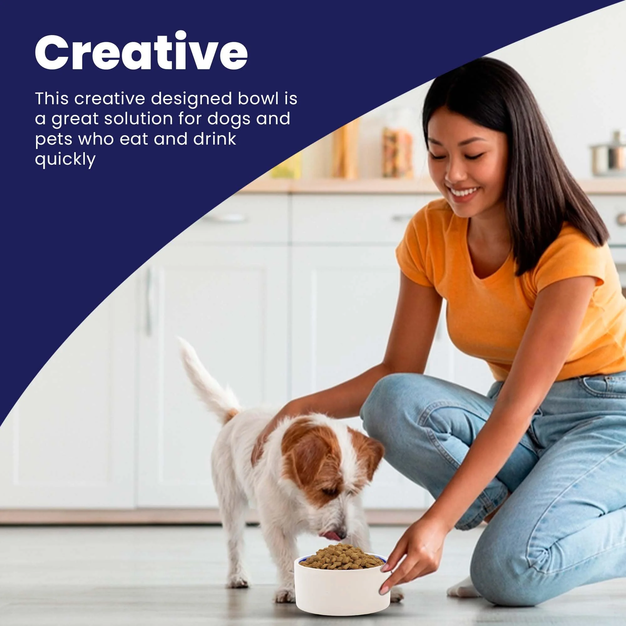 SPOT Ceramic Stoneware- Pet Bowl for Cats, Kittens and Mini Dogs, Classic Heavy Duty Non-Slip Ceramic Bowl for Food and Water -2.75in Diameter - Image 3