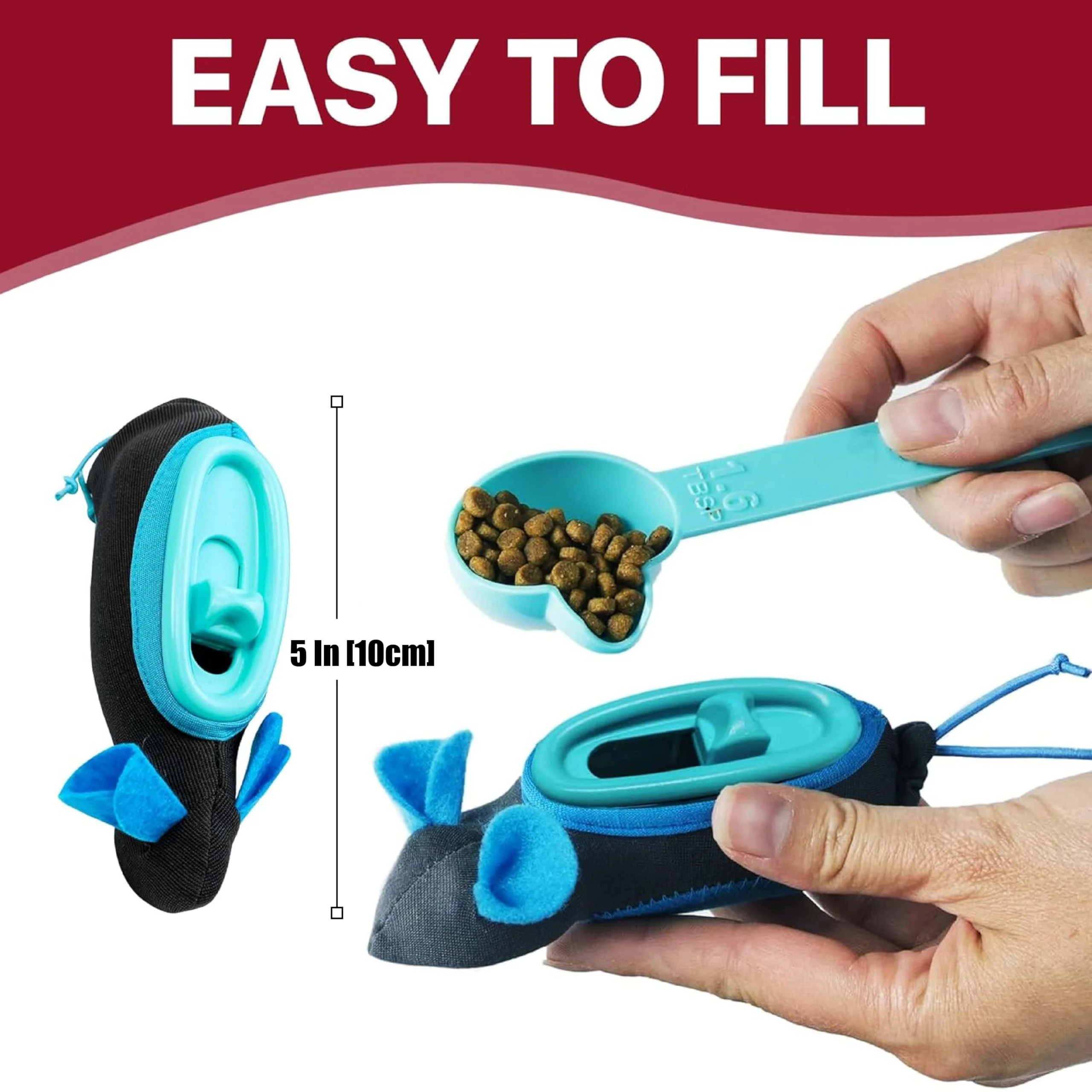 SPOT Doc and Phoebe's Cat Hunting Snacker - Interactive Indoor Treat Dispenser, Encourage Natural Instincts to Hunt, Provide Mental Stimulation, Solve Behavioral Problems & Obesity, Pack of 1 Mouse - Image 3