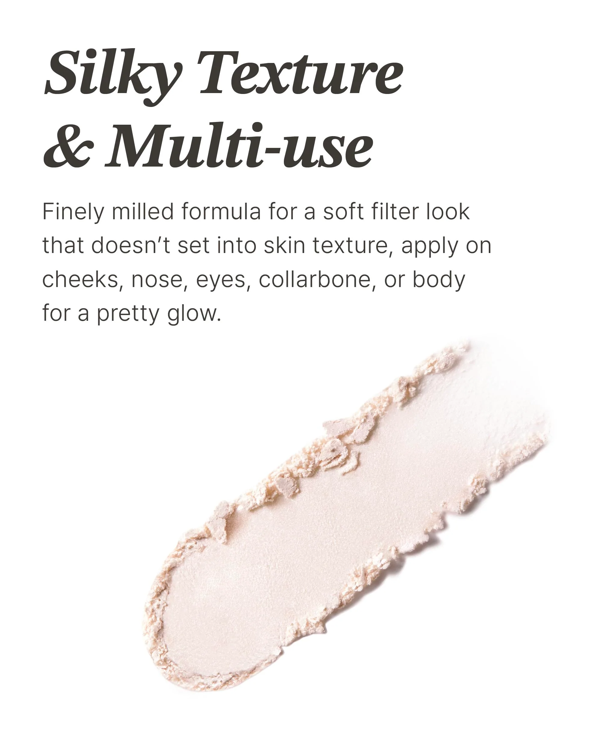 Spring Event Glint Highlighter Special Set (Milky Moon(Set), 0.08oz + Fan Brush) - Baked Highlighter for Natural Glow. Korean Makeup by LG Beauty. Rich Pigment, Silky Touch, Shimmer. - Image 4