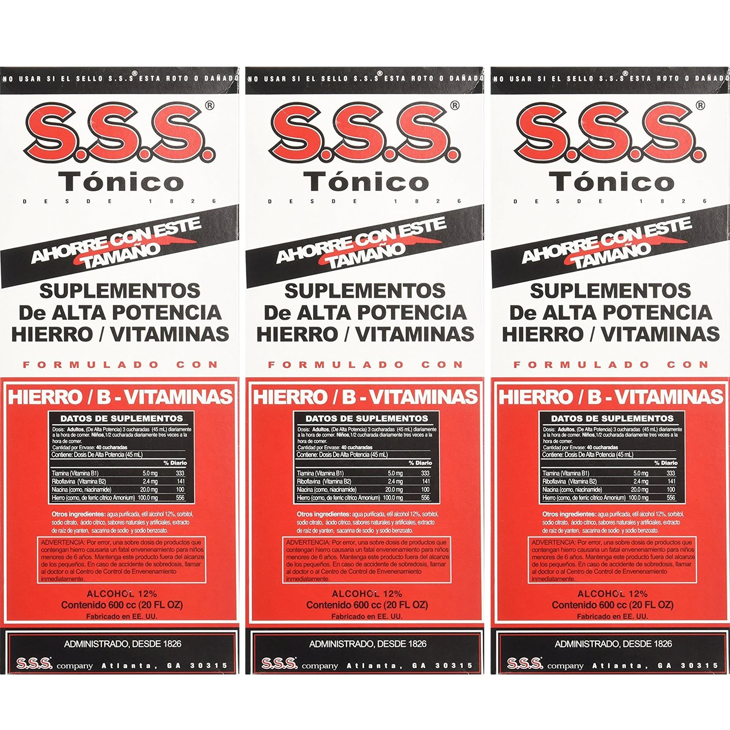 SSS Company SSS Company S.S.S. Tonic Liquid Large, Large 20 oz (Pack of 3) - Image 2