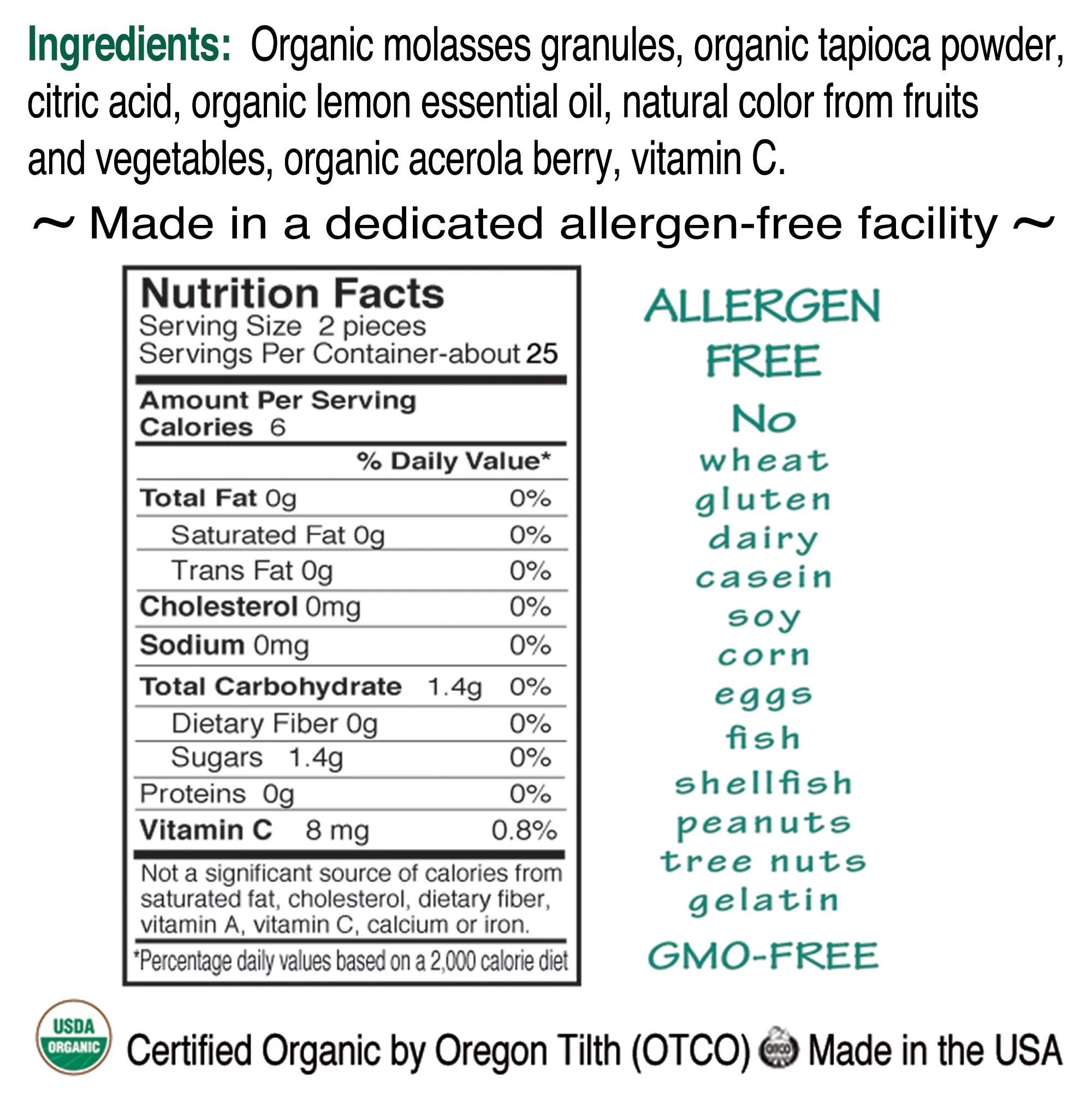 St. Claire's Organic Fruit Tart Candies, (Sour Lemon, 1.5 Ounce Tin, Bundle of 3) | Gluten-Free, Vegan, GMO-Free, Plant-based, Allergen-Free | Made in our Allergen-Free facility - Image 2