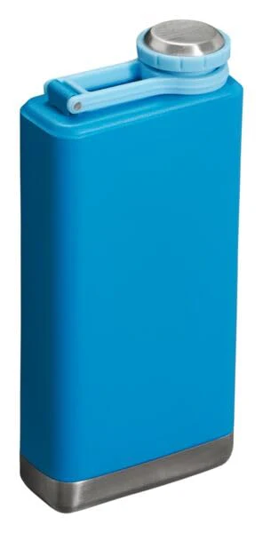Stanley Adventure Pre-Party Flask 8 oz | Leakproof Hip Flask | Hinge Connected Never Lose Cap | Insulated Stainless Steel Liquor Container | BPA-Free | Azure - Image 4
