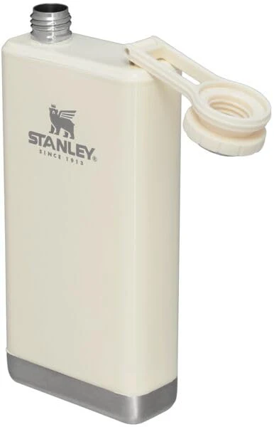 Stanley Adventure Pre-Party Flask 8 oz | Leakproof Hip Flask | Hinge Connected Never Lose Cap | Insulated Stainless Steel Liquor Container | BPA-Free | Cream Gloss - Image 6