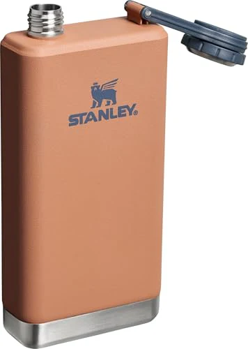 Stanley Adventure Pre-Party Flask 8 oz | Leakproof Hip Flask | Hinge Connected Never Lose Cap | Insulated Stainless Steel Liquor Container | BPA-Free | Toast - Image 5