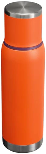 Stanley Adventure-To-Go Vacuum Bottle 1.1 qt | Wide Mouth with Leakproof Cup Lid | Keep Drinks Hot or Cold | Packable for Travel | Insulated Stainless Steel Thermal Bottle | BPA-Free | Tigerlily plum - Image 2