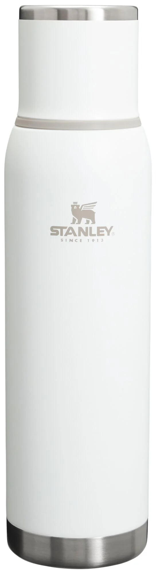 Stanley Adventure-To-Go Vacuum Bottle 1.4 qt | Wide Mouth with Leakproof Cup Lid | Keep Drinks Hot or Cold | Packable for Travel | Insulated Stainless Steel Thermal Bottle | BPA-Free | Frost