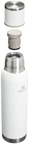 Stanley Adventure-To-Go Vacuum Bottle 1.4 qt | Wide Mouth with Leakproof Cup Lid | Keep Drinks Hot or Cold | Packable for Travel | Insulated Stainless Steel Thermal Bottle | BPA-Free | Frost - Image 6