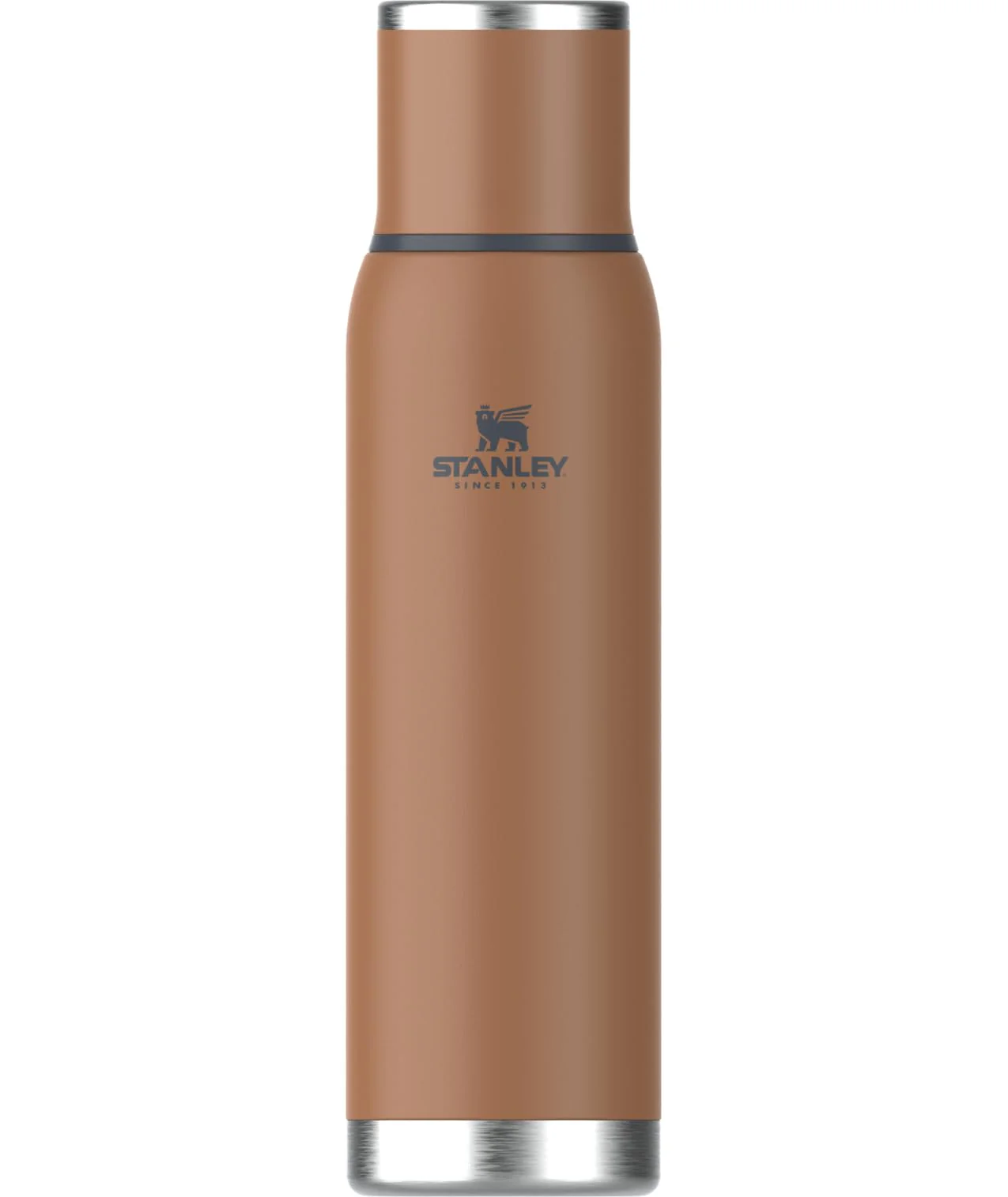 Stanley Adventure-To-Go Vacuum Bottle 1.4 qt | Wide Mouth with Leakproof Cup Lid | Keep Drinks Hot or Cold | Packable for Travel | Insulated Stainless Steel Thermal Bottle | BPA-Free | Toast
