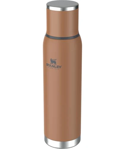 Stanley Adventure-To-Go Vacuum Bottle 1.4 qt | Wide Mouth with Leakproof Cup Lid | Keep Drinks Hot or Cold | Packable for Travel | Insulated Stainless Steel Thermal Bottle | BPA-Free | Toast - Image 6