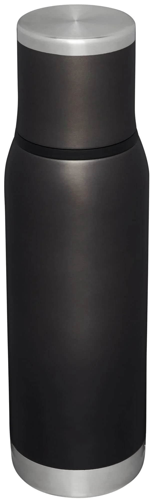 Stanley Adventure-To-Go Vacuum Bottle 25 oz | Wide Mouth with Leakproof Cup Lid | Keep Drinks Hot or Cold | Packable for Travel | Insulated Stainless Steel Thermal Bottle | BPA-Free | Charcoal Glow - Image 5