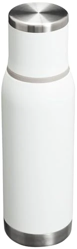 Stanley Adventure-To-Go Vacuum Bottle 25 oz | Wide Mouth with Leakproof Cup Lid | Keep Drinks Hot or Cold | Packable for Travel | Insulated Stainless Steel Thermal Bottle | BPA-Free | Frost White - Image 4