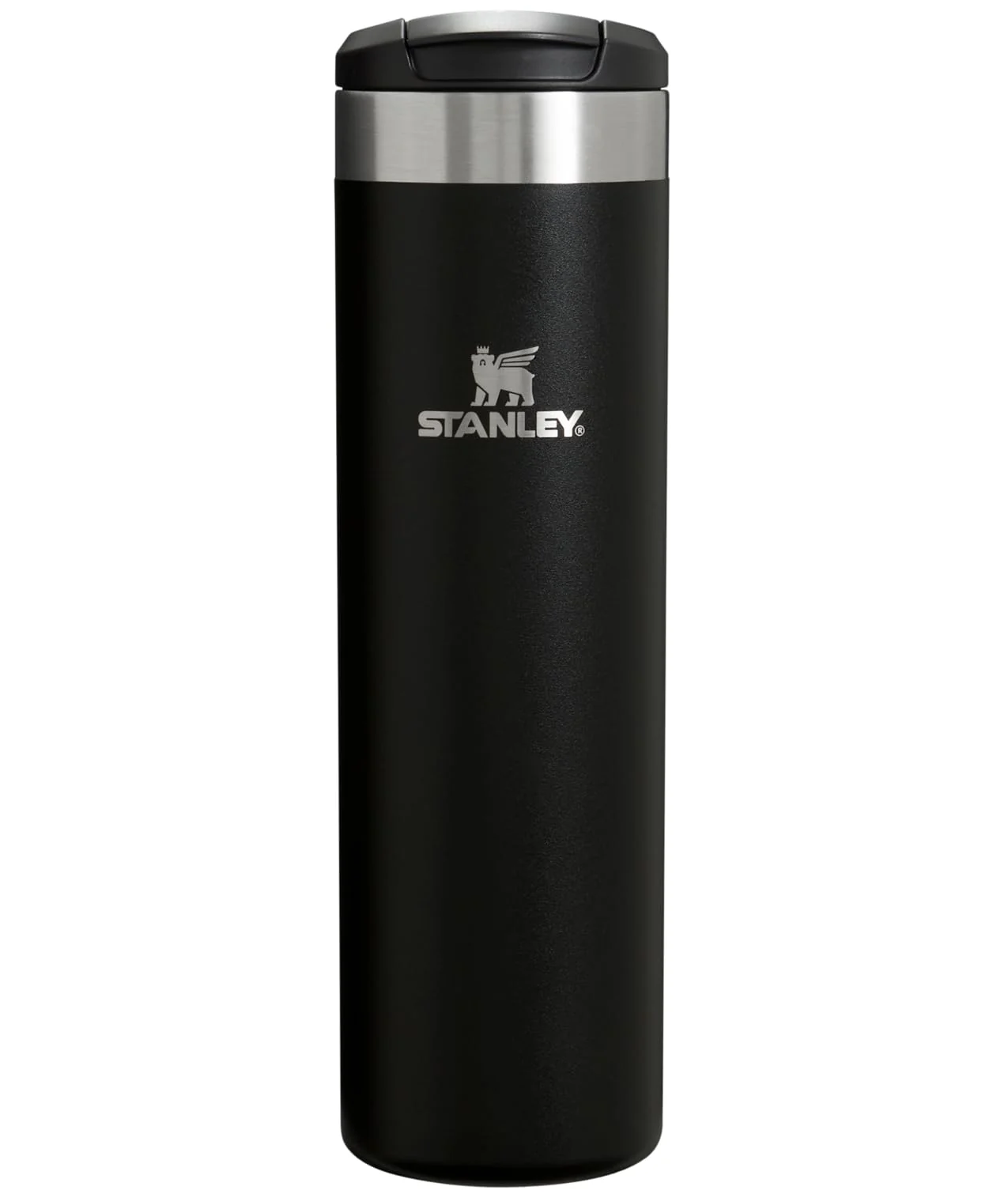 Stanley AeroLight Transit Bottle 20 oz | Locking Drink Through Lid | Leak Resistant Water Bottle or Coffee Travel Mug | Lightweight Insulated Stainless Steel | BPA-Free | Black