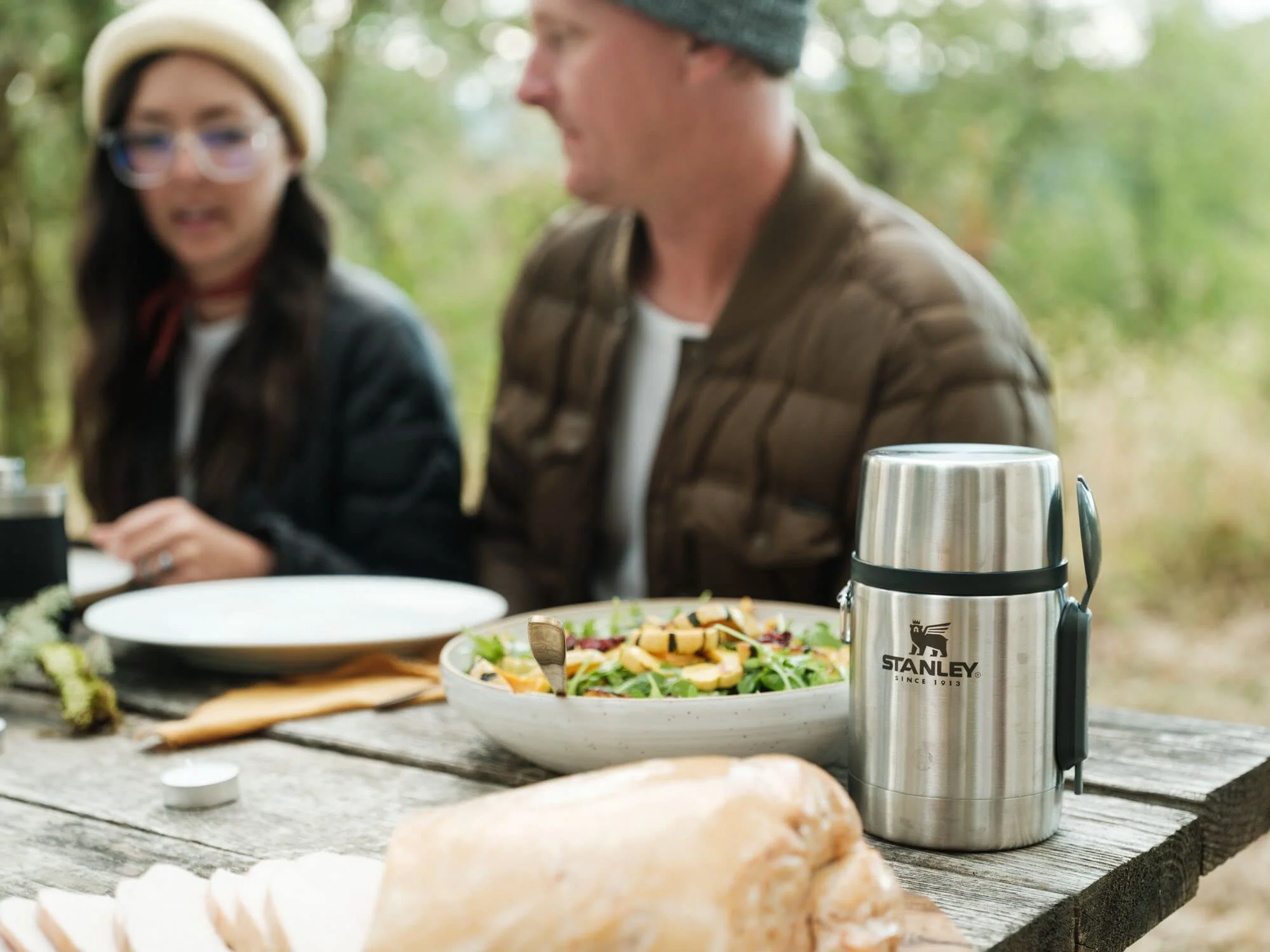 STANLEY Classic Food Jar and Spork 18 oz | Vacuum Insulated Food Container | Wide Mouth Screw On Lid | Packable for Travel | Stainless Steel with Leakproof Lid | BPA-Free | Stainless Steel - Image 4