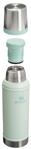 Stanley Classic Legendary Vacuum Bottle 1.0 qt | Wide Mouth with Leakproof Cup Lid | Keep Drinks Hot or Cold | Packable for Travel | Insulated Stainless Steel Thermal Bottle | BPA-Free | Mist - Image 4
