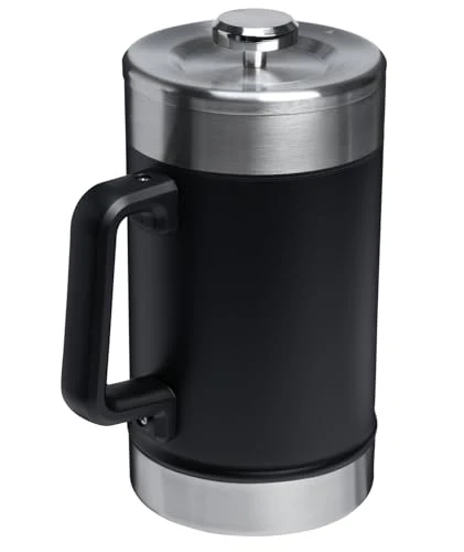 STANLEY Classic Stay-Hot French Press Coffee Maker 48 oz | 5 Minute Brew, 4 Hours Hot | Mesh Filter for Coffee Grounds | Insulated Stainless Steel French Press | BPA-Free | Black 2.0 - Image 6