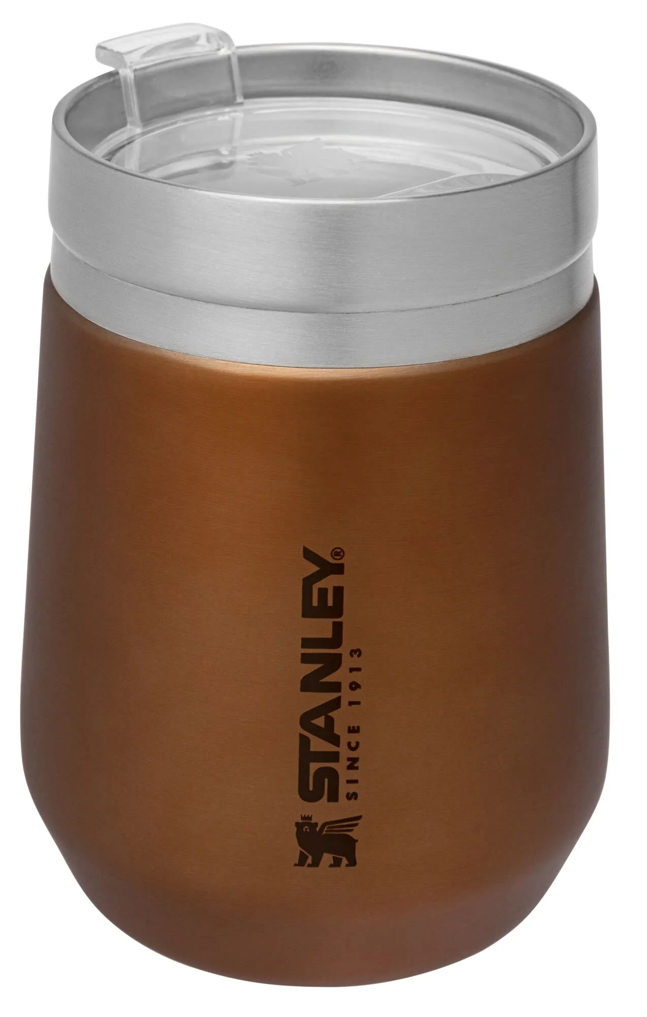 STANLEY GO Everyday Wine Tumbler 10 oz | Press Fit Drink Through Lid | Beverage, Coffee, and Cocktail Cup | Insulated Stainless Steel Wine Glass | BPA-Free | Maple - Image 7