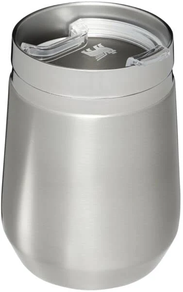 STANLEY GO Everyday Wine Tumbler 10 oz | Press Fit Drink Through Lid | Beverage, Coffee, and Cocktail Cup | Insulated Stainless Steel Wine Glass | BPA-Free | Stainless Steel - Image 8