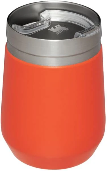 STANLEY GO Everyday Wine Tumbler 10 oz | Press Fit Drink Through Lid | Beverage, Coffee, and Cocktail Cup | Insulated Stainless Steel Wine Glass | BPA-Free | Tigerlilly - Image 6