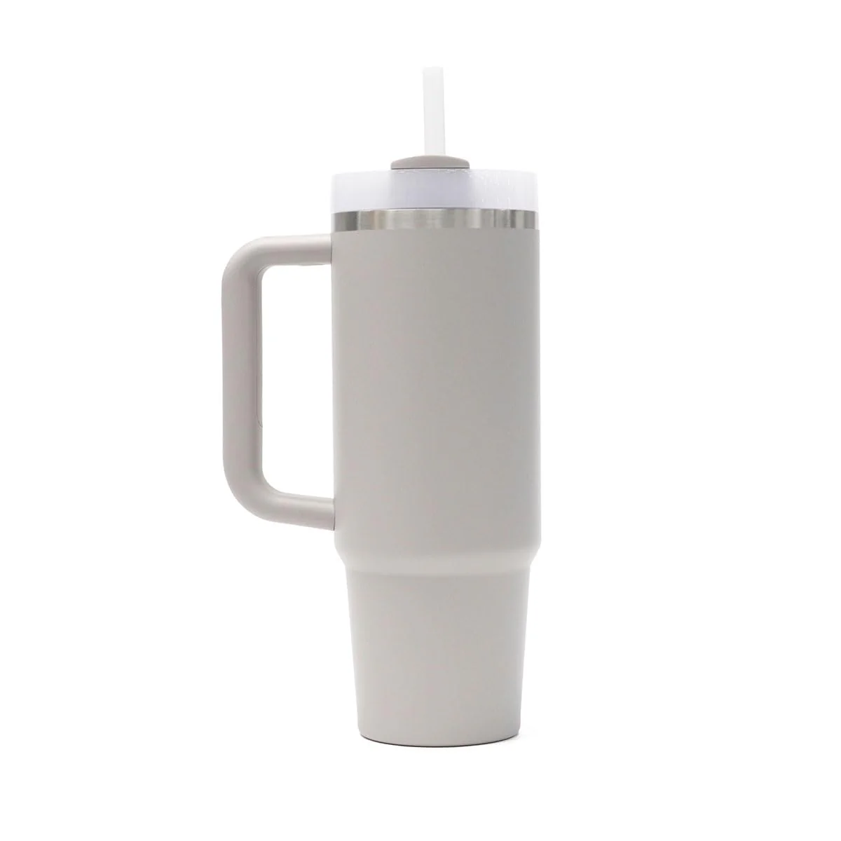 Stanley H2.0 Vacuum Quencher, 0.3 gal (0.88 L), Ash Gray, Cold Insulation, Durable, Straw Water Bottle, Summer, Outdoors, Dishwasher Safe - Image 2