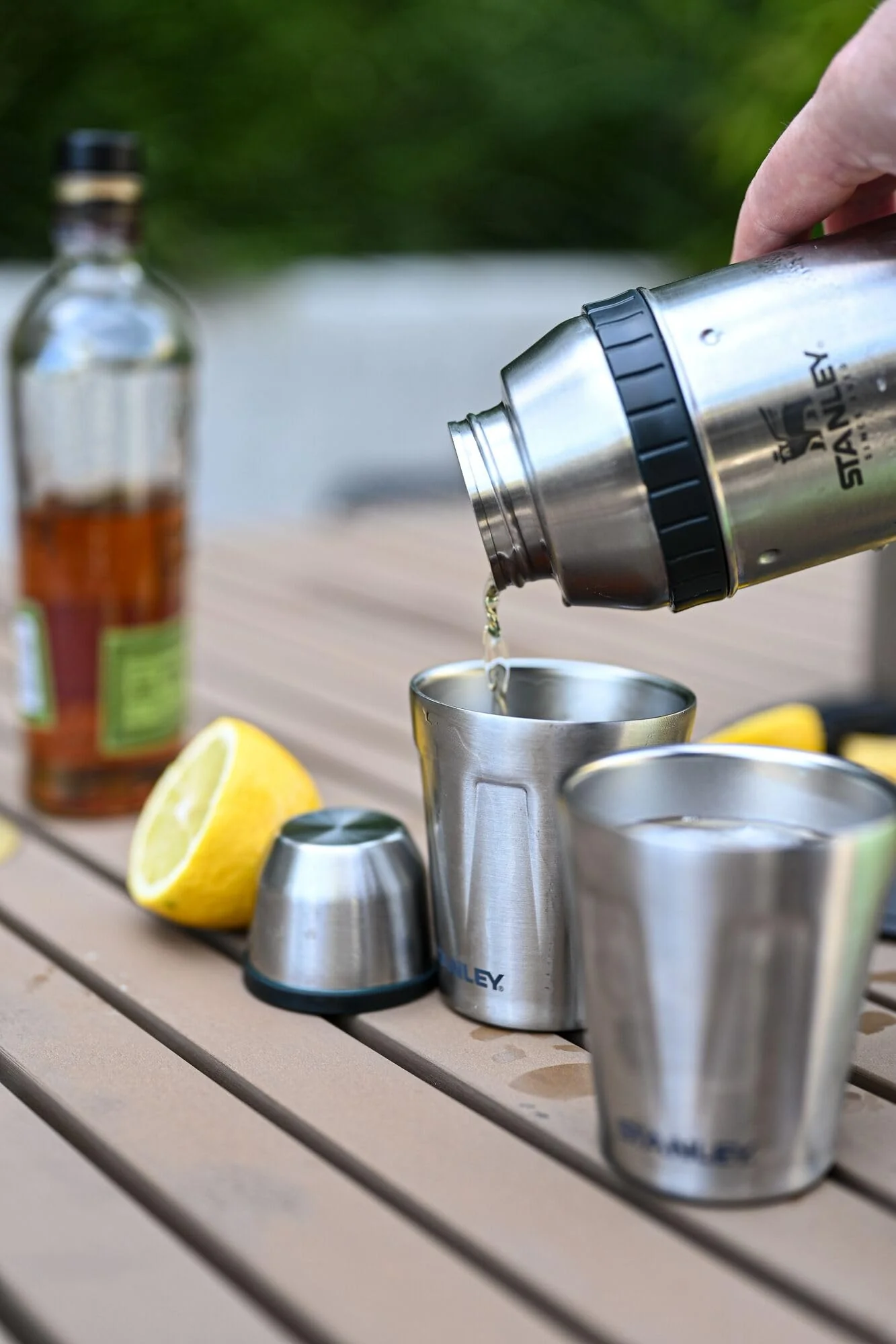 Stanley Happy Hour Cocktail Shaker Set 20 oz | Bartender Kit for Camping and Travel | Cocktail Drink Mixing Set with 2 Cups | Insulated Stainless Steel | BPA-Free | Black 2.0 - Image 3
