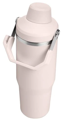 Stanley IceFlow 2.0 Fast Flow Tumbler with Handle 30 oz | Twist On Angled Spout Lid | Leakproof Water Bottle | Insulated Stainless Steel | BPA-Free | Rose Quartz - Image 2