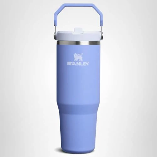 STANLEY IceFlow 2.0 Flip Straw Tumbler with Handle 30 oz | Twist On Lid and Flip Up Straw | Leak Resistant Water Bottle | Insulated Stainless Steel | BPA-Free | Hydrangea - Image 2