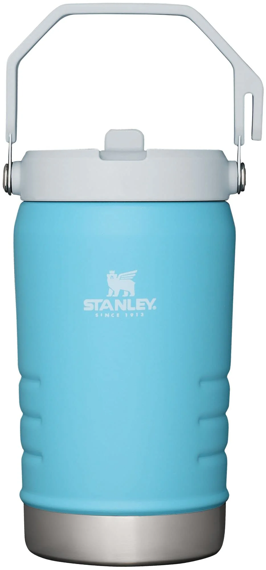 Stanley IceFlow Flip Straw Jug with Handle 40 oz| Twist On Lid and Flip Up Straw | Leak Resistant for Travel and Sports | Insulated Stainless Steel | BPA-Free | Pool