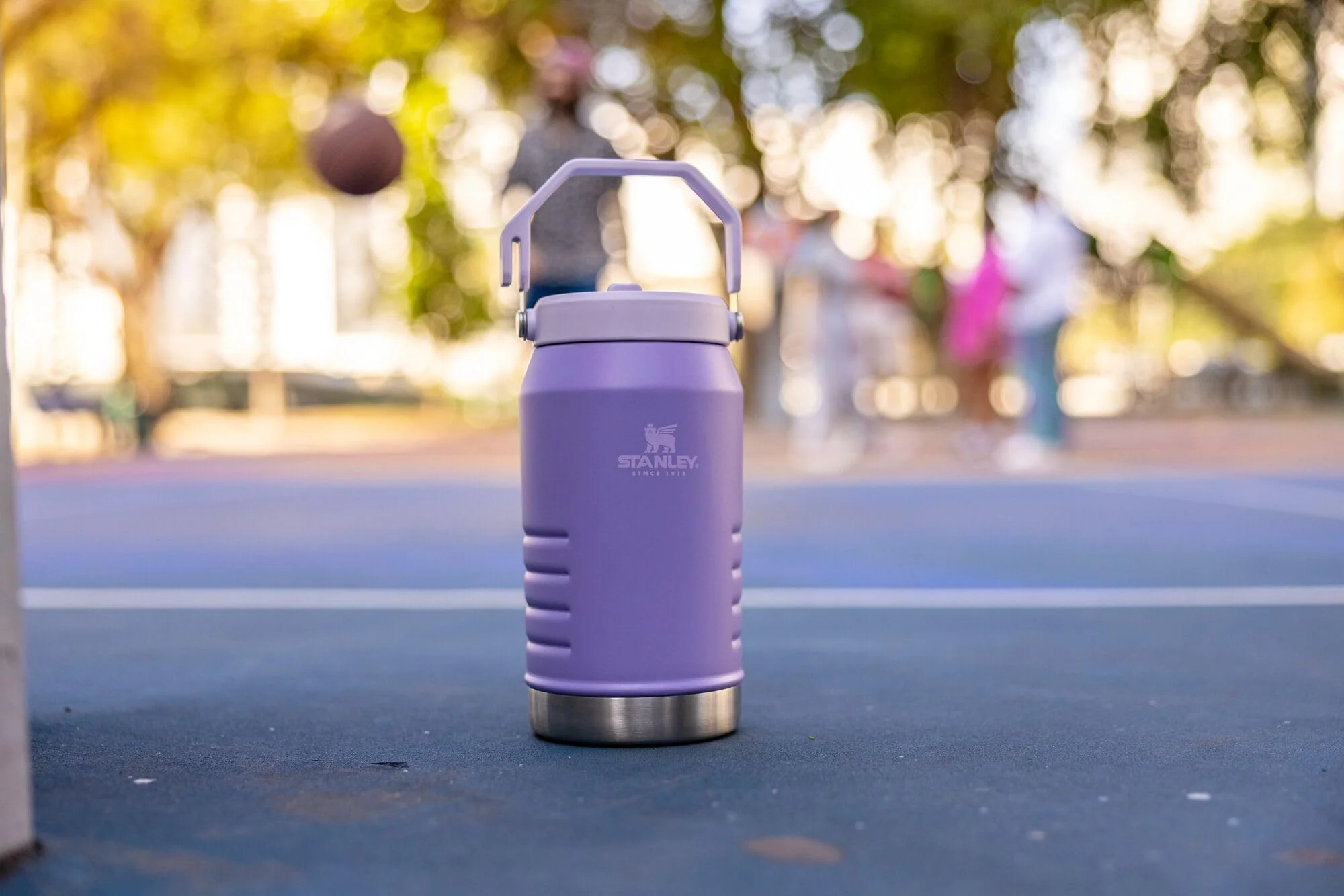 Stanley IceFlow Flip Straw Jug with Handle 64 oz| Twist On Lid and Flip Up Straw | Leak Resistant for Travel and Sports | Insulated Stainless Steel | BPA-Free | Lavender - Image 3