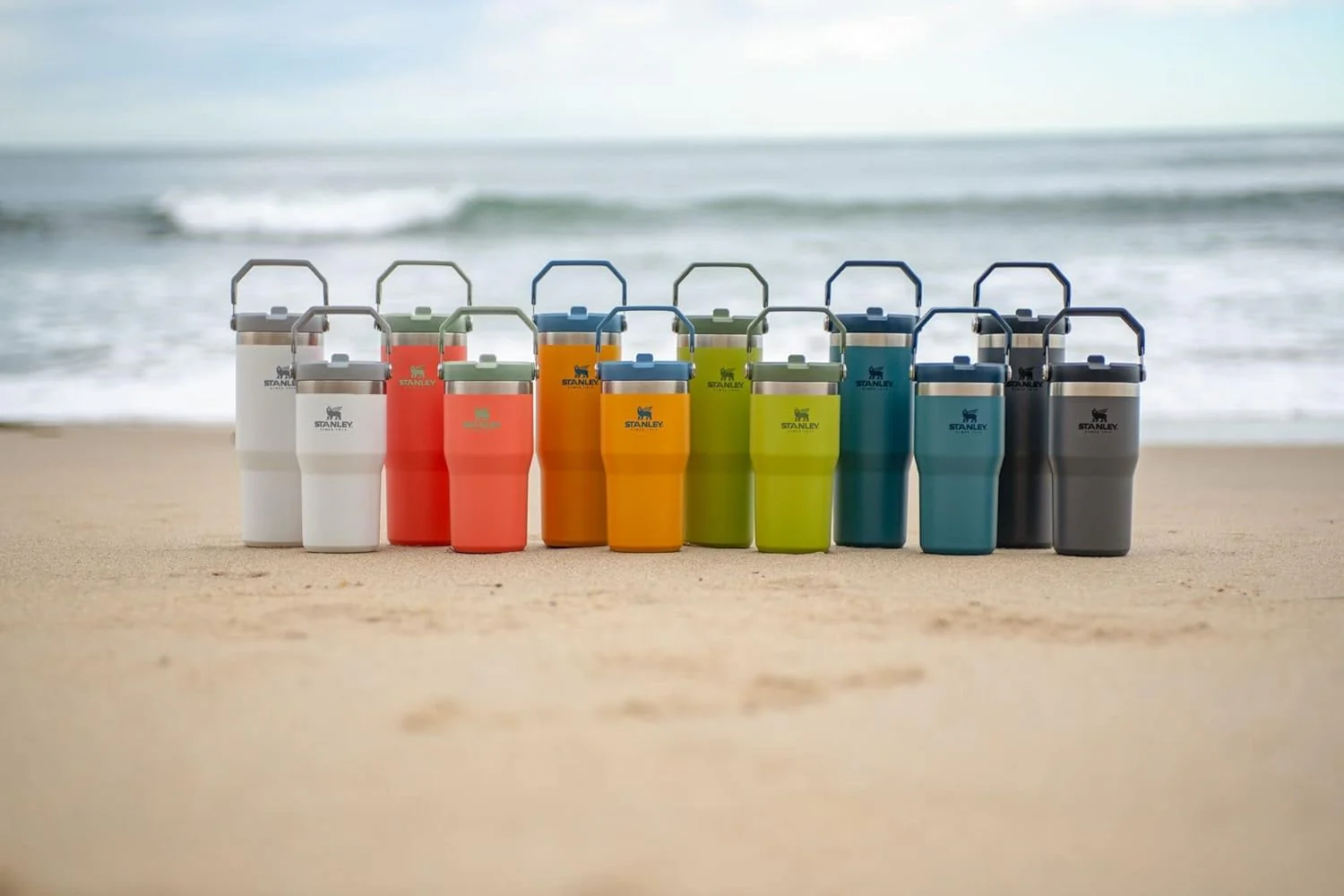Stanley IceFlow Flip Straw Tumbler with Handle 30 oz | Twist On Lid and Flip Up Straw | Leak Resistant Water Bottle | Insulated Stainless Steel |BPA-Free | Iris - Image 3