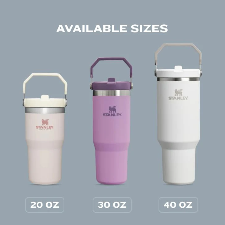 Stanley IceFlow Flip Straw Tumbler with Handle 30 oz | Twist On Lid and Flip Up Straw | Leak Resistant Water Bottle | Insulated Stainless Steel |BPA-Free | Navy - Image 5
