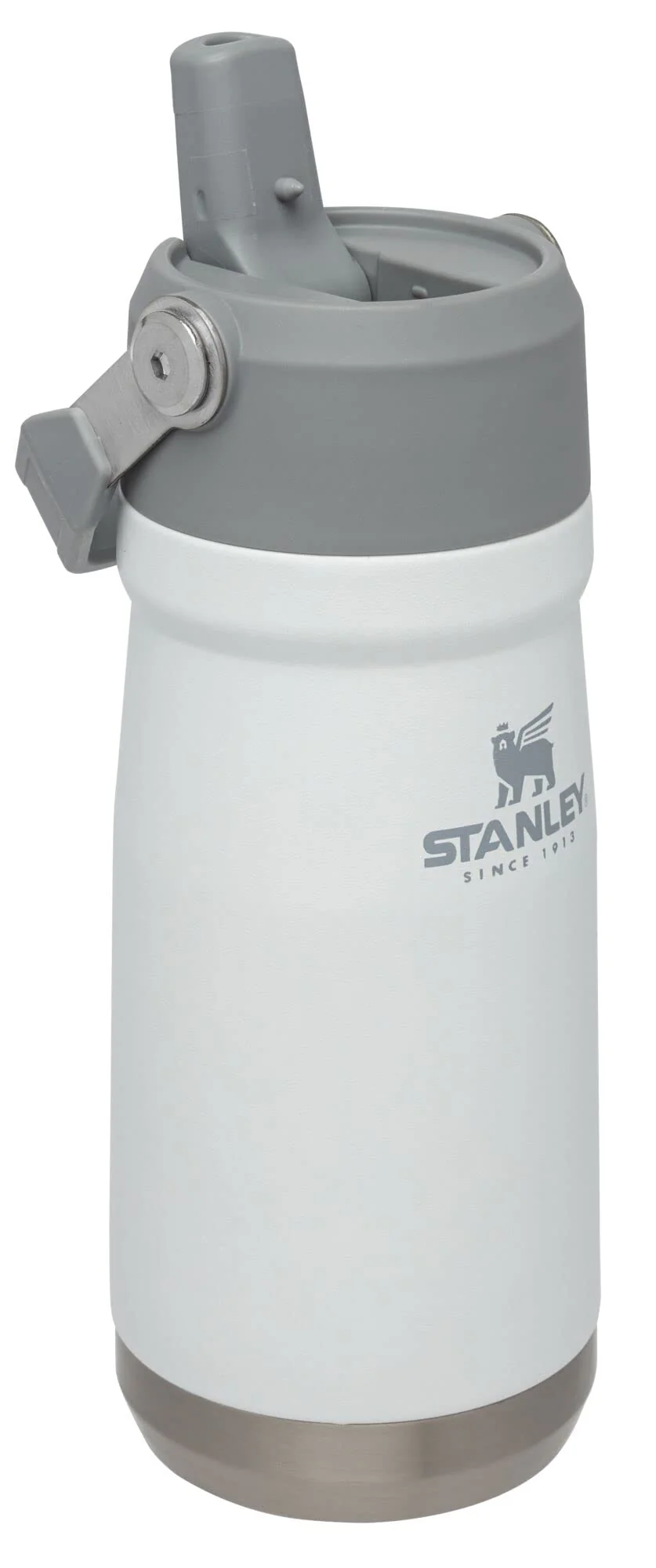 STANLEY IceFlow Flip Straw Water Bottle 17 oz | Built-In Straw for Travel and Sports | Lightweight and Leak Resistant | Insulated Stainless Steel | BPA-Free | Polar - Image 9