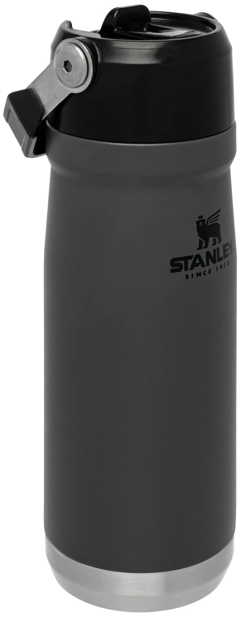 STANLEY IceFlow Flip Straw Water Bottle 22 oz | Built-In Straw for Travel and Sports | Lightweight and Leak Resistant | Insulated Stainless Steel | BPA-Free | Charcoal - Image 11