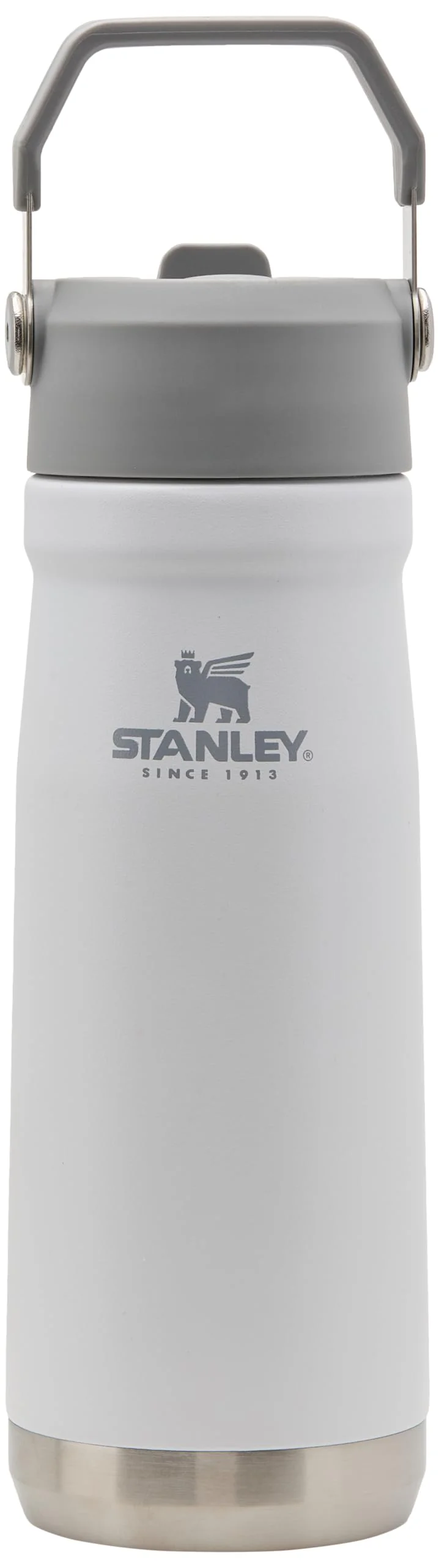 STANLEY IceFlow Flip Straw Water Bottle 22 oz | Built-In Straw for Travel and Sports | Lightweight and Leak Resistant | Insulated Stainless Steel | BPA-Free | Polar