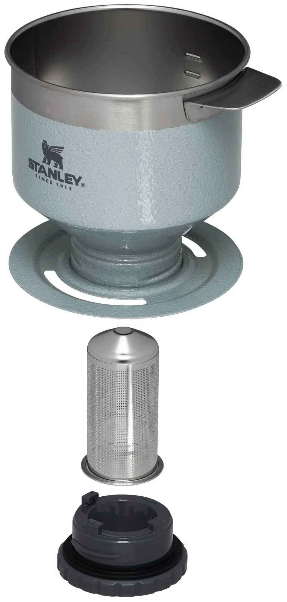 STANLEY Perfect Brew Pour Over Set | 12 oz Camp Mug with Lid Included | Drip Coffee Maker with Reusable Filter | Insulated Stainless Steel | BPA-Free | Hammertone Silver - Image 5