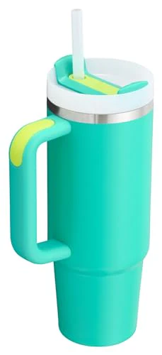 Stanley Quencher H2.0 Tumbler with Handle and Straw 30 oz | Flowstate 3-Position Lid | Cup Holder Compatible for Travel | Insulated Stainless Steel Cup | BPA-Free | Tropical Teal - Image 6