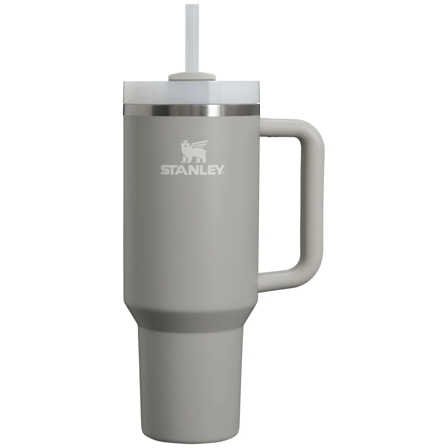 STANLEY Quencher H2.0 Tumbler with Handle and Straw 40 oz | Flowstate 3-Position Lid | Cup Holder Compatible for Travel | Insulated Stainless Steel Cup | BPA-Free | Ash