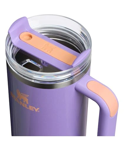 STANLEY Quencher H2.0 Tumbler with Handle and Straw 40 oz | Flowstate 3-Position Lid | Cup Holder Compatible for Travel | Insulated Stainless Steel Cup | BPA-Free | Periwinkle Shimmer - Image 8