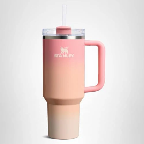 STANLEY Quencher H2.0 Tumbler with Handle and Straw 40 oz | Flowstate 3-Position Lid | Cup Holder Compatible for Travel | Insulated Stainless Steel Cup | BPA-Free | Pink Mesa Sunset - Image 2