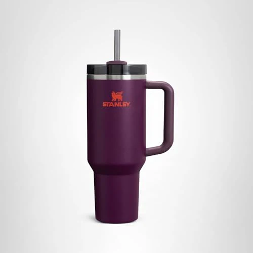 STANLEY Quencher H2.0 Tumbler with Handle and Straw 40 oz | Flowstate 3-Position Lid | Cup Holder Compatible for Travel | Insulated Stainless Steel Cup | BPA-Free | Plum - Image 2